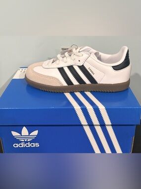 Adidas Samba  OG Kids | White / Core Black / Gum | size 10K